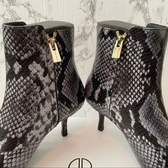 Anine Bing Ava Boots Cloudy Blue Python 36 6 kitten heel pointed toe - Picture 7 of 10